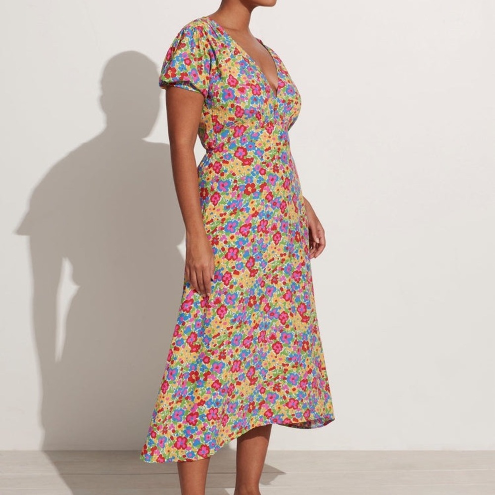 Faithfull the Brand Multicolor Floral Midi Dress - Picture 4 of 12